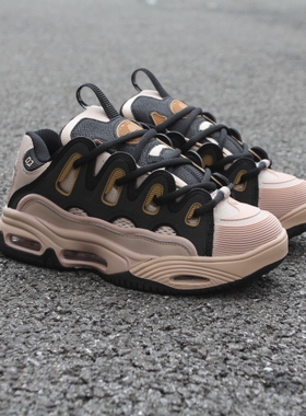 清货OSIRIS低帮D3滑板鞋运动耐磨面包鞋男女同款情侣DC同款气垫鞋