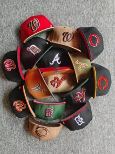 绣花47帽球员帽平檐帽子情侣街头硬顶透气街舞说唱嘻哈匪帮机车帽