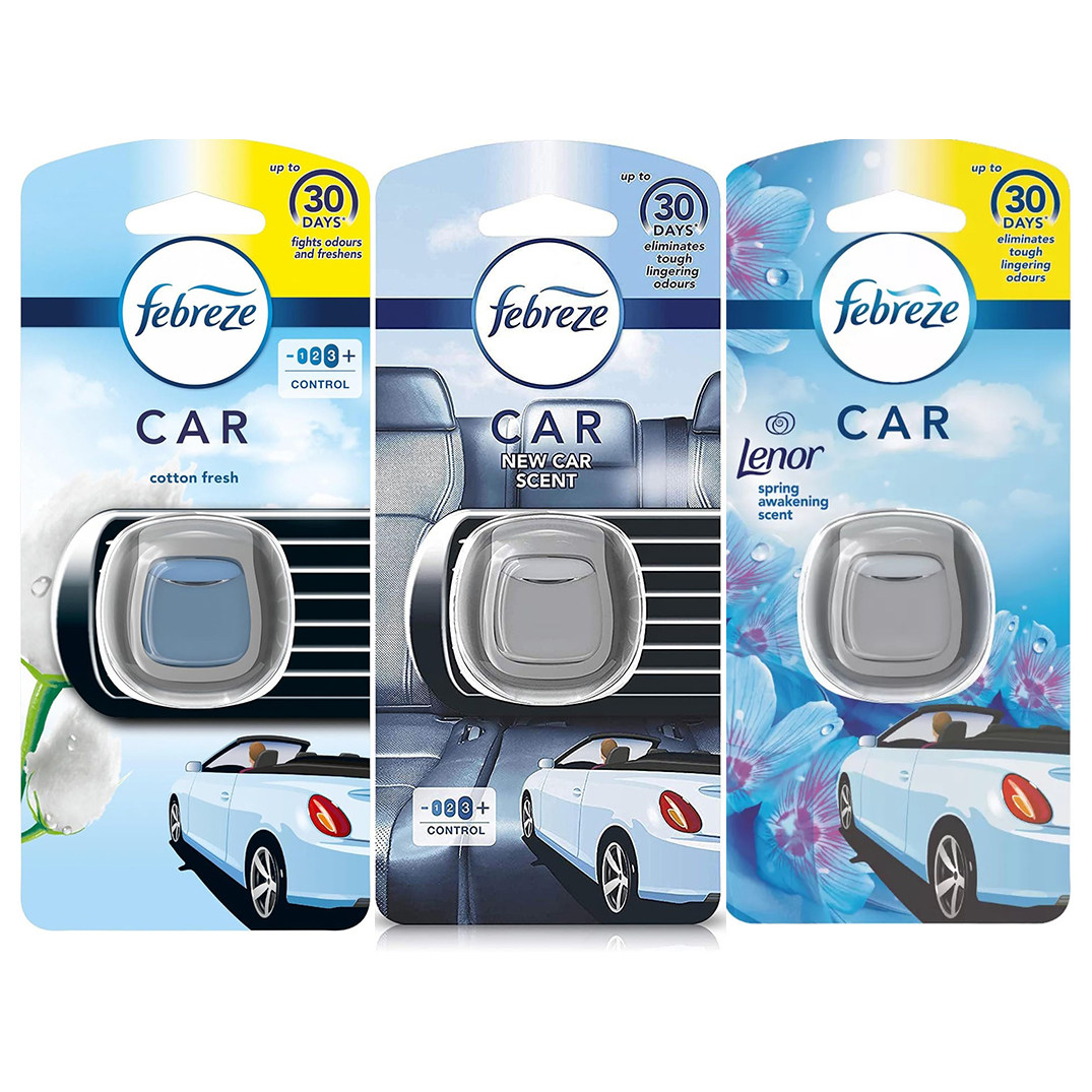 英国原装进口Febreze纺必适出风口纽扣车用香水 1只装 芳香去异味