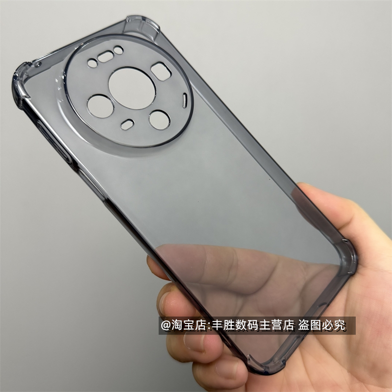 适用华为Mate80ProMax手机壳Mate80Pro半透黑Meta80透明硅胶保护套小孔四角气囊防摔全包边超薄软壳男女新款
