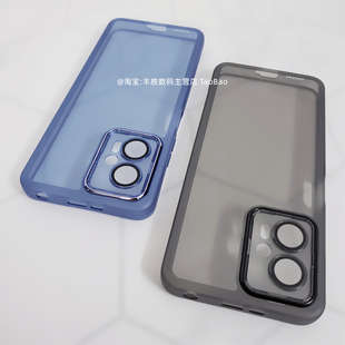 适用小米红米Note11TPro手机壳12TPro 保护套Redmi硅胶半透黑透白自带镜头膜防摔防滑直角边磨砂软壳男女款