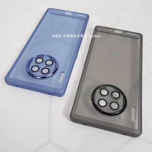 适用华为Mate30机壳Mate30Pro保护套硅胶LIO-AN00半透黑透白自带镜头膜防摔防滑30e直角边磨砂软壳男女新款