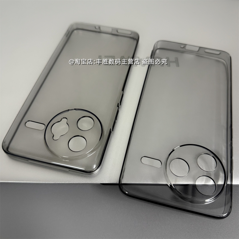 适用红米K80手机壳K80Pro半透黑Redmi透明保护套硅胶小孔全包圆弧边防摔超薄tpu软壳男女新款清水套