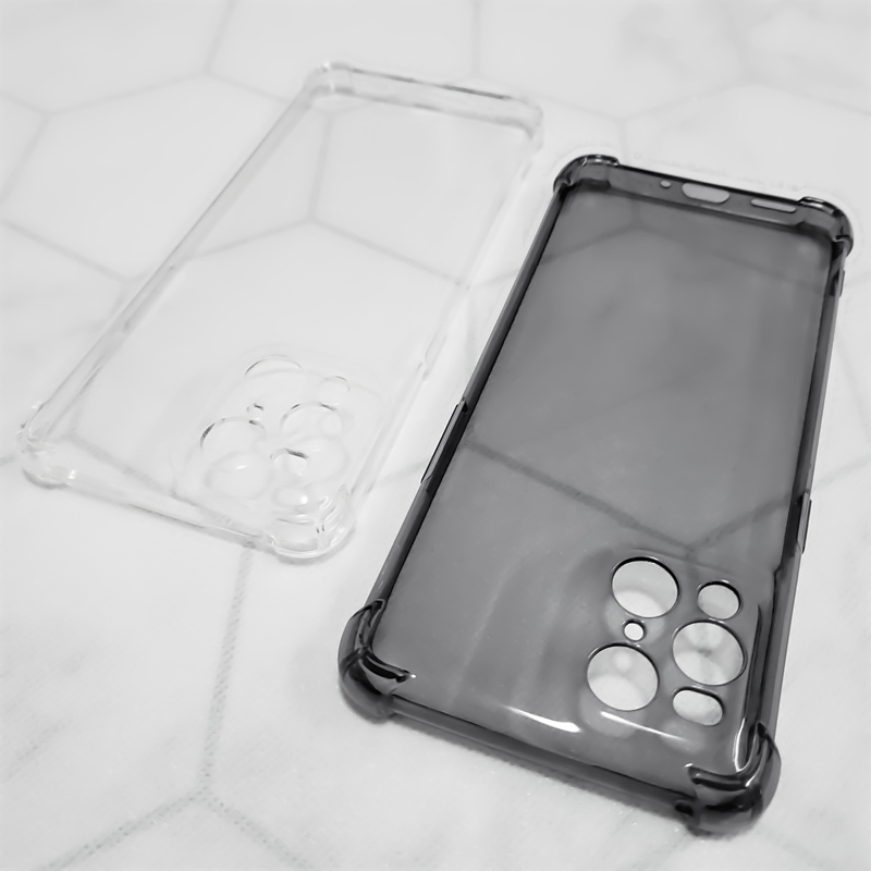 OPPOFindX3手机壳findx3pro极简透黑透明套气囊防摔全包超薄软壳