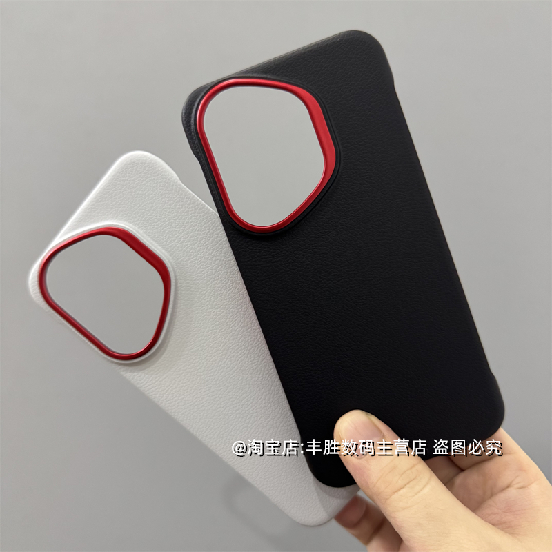 适用荣耀400Pro手机壳Honor保护套大孔金属相框皮革纹磁吸无边框肤感硬壳简约散热男女新款