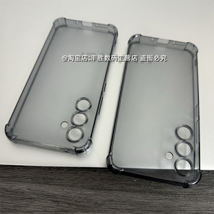 适用三星A54手机壳SM A5460极简半透黑透明硅胶保护套四角气囊防摔全包圆弧边软壳男女新款