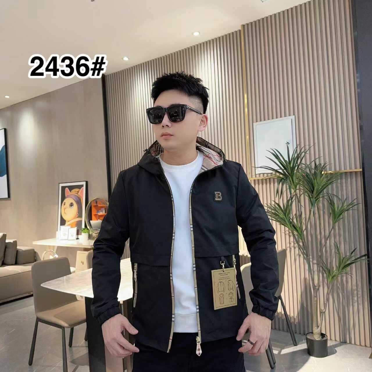 快手抖音爆款休闲连帽夹克男士春秋季修身时尚百搭上衣外套男潮流