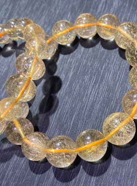 天然维纳斯金发晶手链男女钛晶金