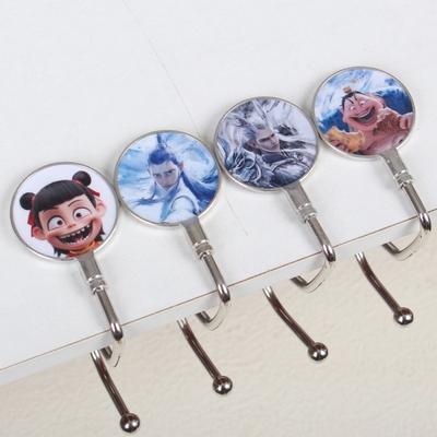 哪吒书包挂钩学生课桌侧边挂包神器可拆卸免粘可移动便携挂书包钩