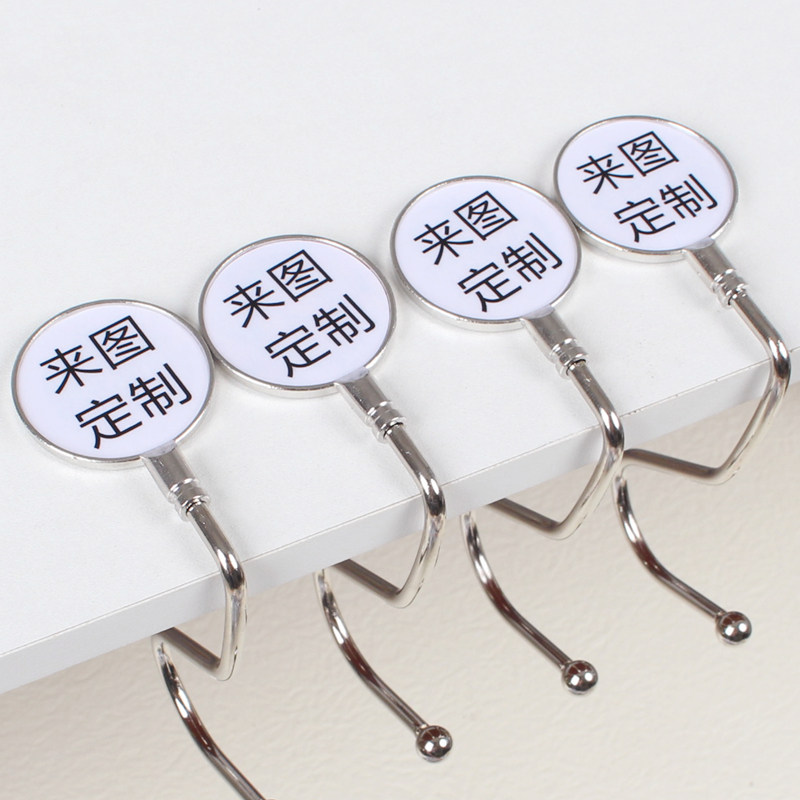 中学生姓名学号班级礼品来图私人定制书包挂钩课桌边免粘挂包神器