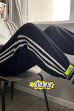 冬季新款港加绒加厚魔术贴侧边卫裤青少年休闲裤K2107P55控价68，男装休闲裤，电商B315