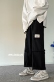 2023春季新款男士休闲裤青少年大口袋贴标工装裤K3665P45控58，男装休闲裤，电商B315