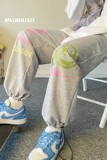 2024春季新款港风宽松休闲裤男个性涂鸦卫裤男K3679P45控58，男装休闲裤，电商B315