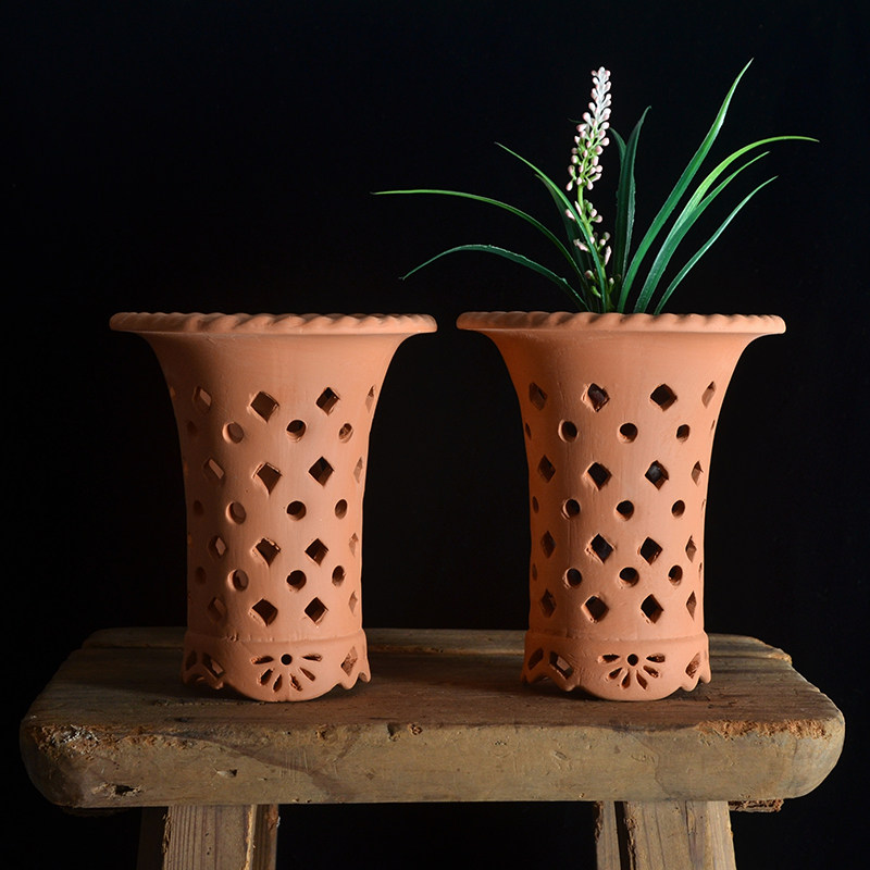 风兰花盆镂空富贵兰万年青日本盆天山兰花盆附生兰花小盆景透气盆