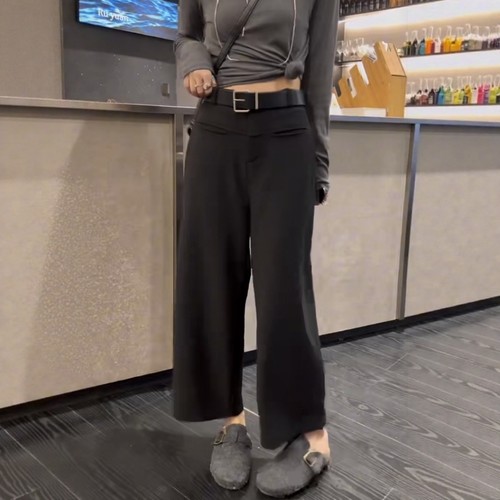 【12.8慧姐大码女装】2025新款加绒西裤子SX9865-