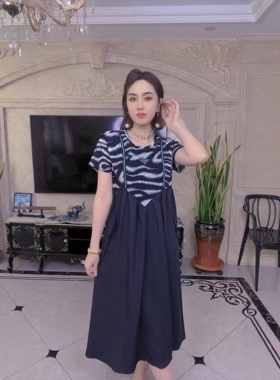 【5.5慧姐大码女装】2026新款连衣裙MSN2468-7050