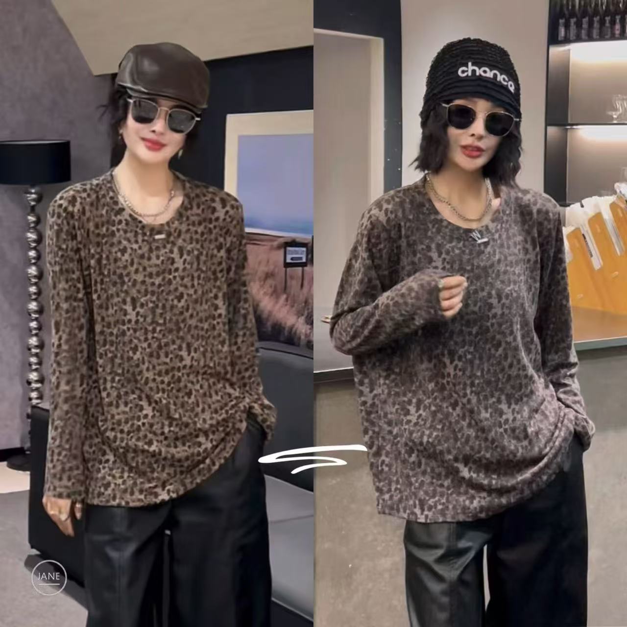 【10.22慧姐大码女装】2025新款羊绒上衣PHH1812