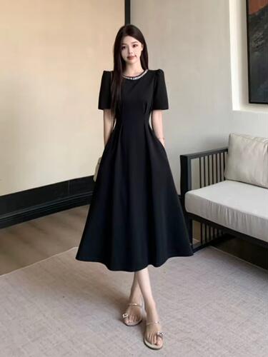 【4.5慧姐大码女装】2026新款重工连衣裙PWW9523-
