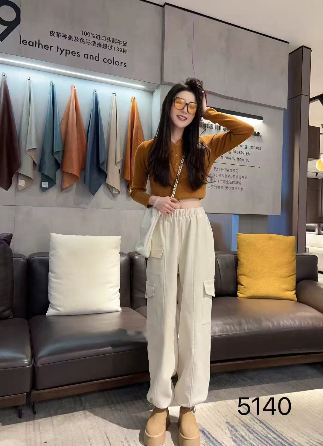 【11.5慧姐大码女装】2025新款工装斜纹牛仔裤子DTT5140-