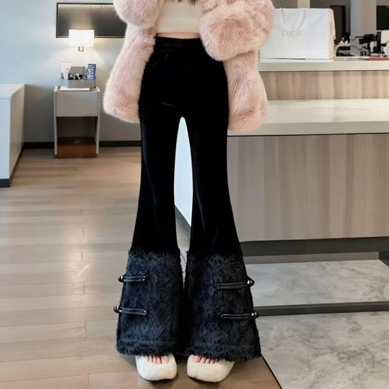 【1.2慧姐大码女装】2025新款裤子YMF米6691-,女装/女士精品,大码羽绒服,淘宝优惠券,粉丝福利购,淘宝优惠卷