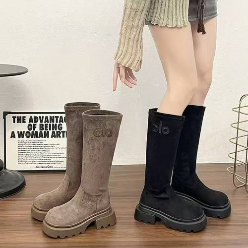 【11.27慧姐大码女装】2025新款鹿皮绒长靴鞋LL903-