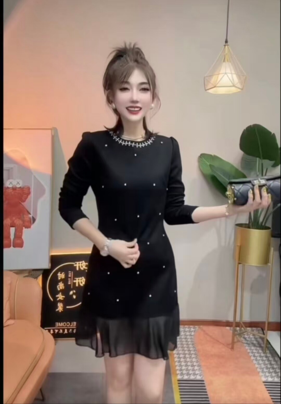 【12.18慧姐大码女装】2025新款连衣裙HM妹10208-7136