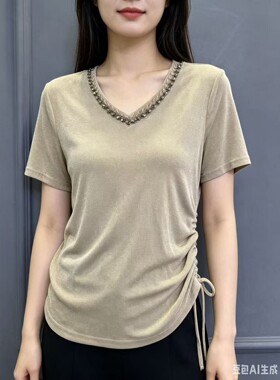 【6.5慧姐大码女装】2026新款半袖QQ琪25101-