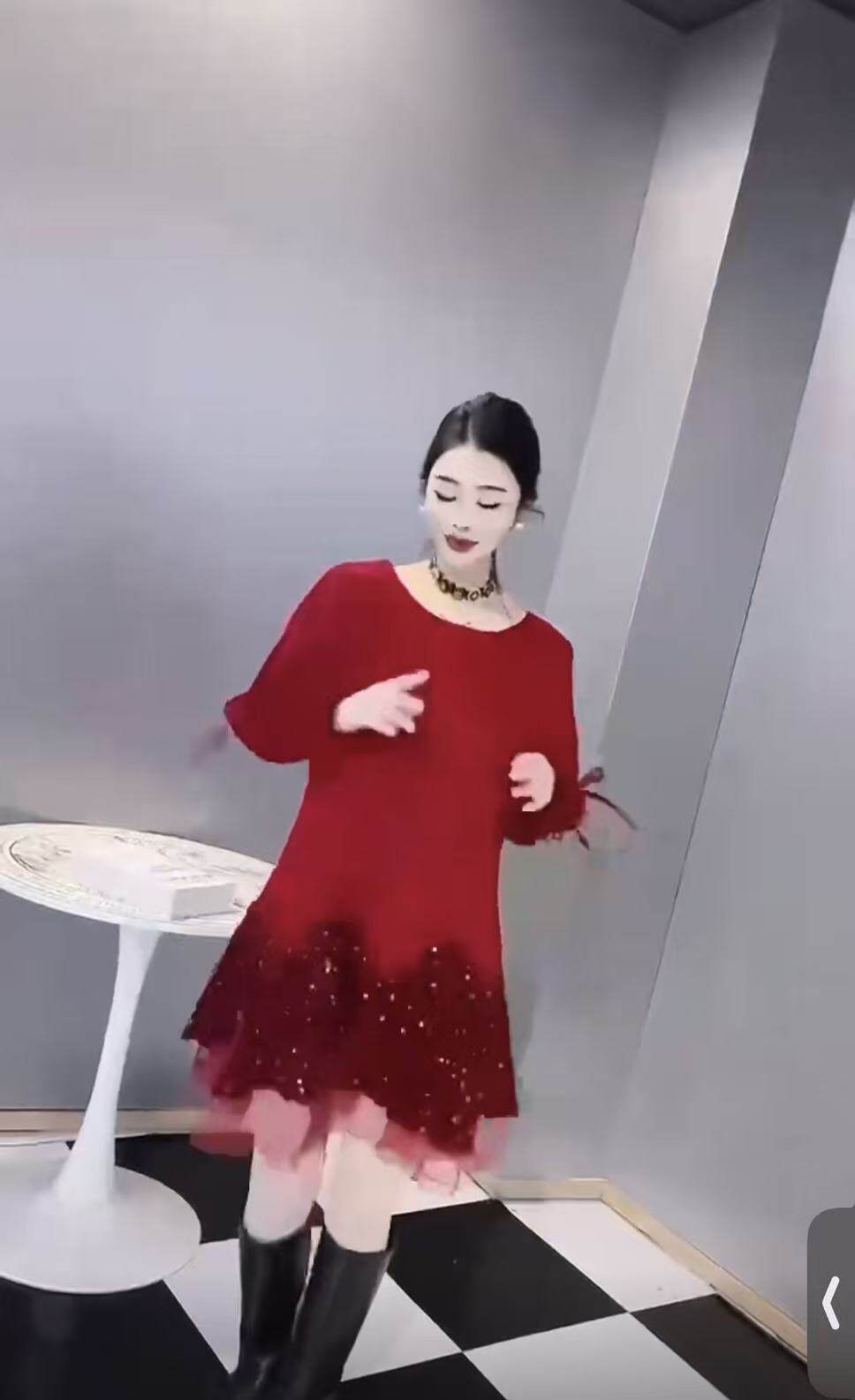 【12.12慧姐大码女装】2025新款重工连衣裙DJ1316-