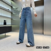 1.14慧姐大码 女装 2025新款 满天星钻牛仔裤 子NN宁58120