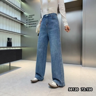 【1.14慧姐大码女装】2025新款满天星钻牛仔裤子NN宁58120-