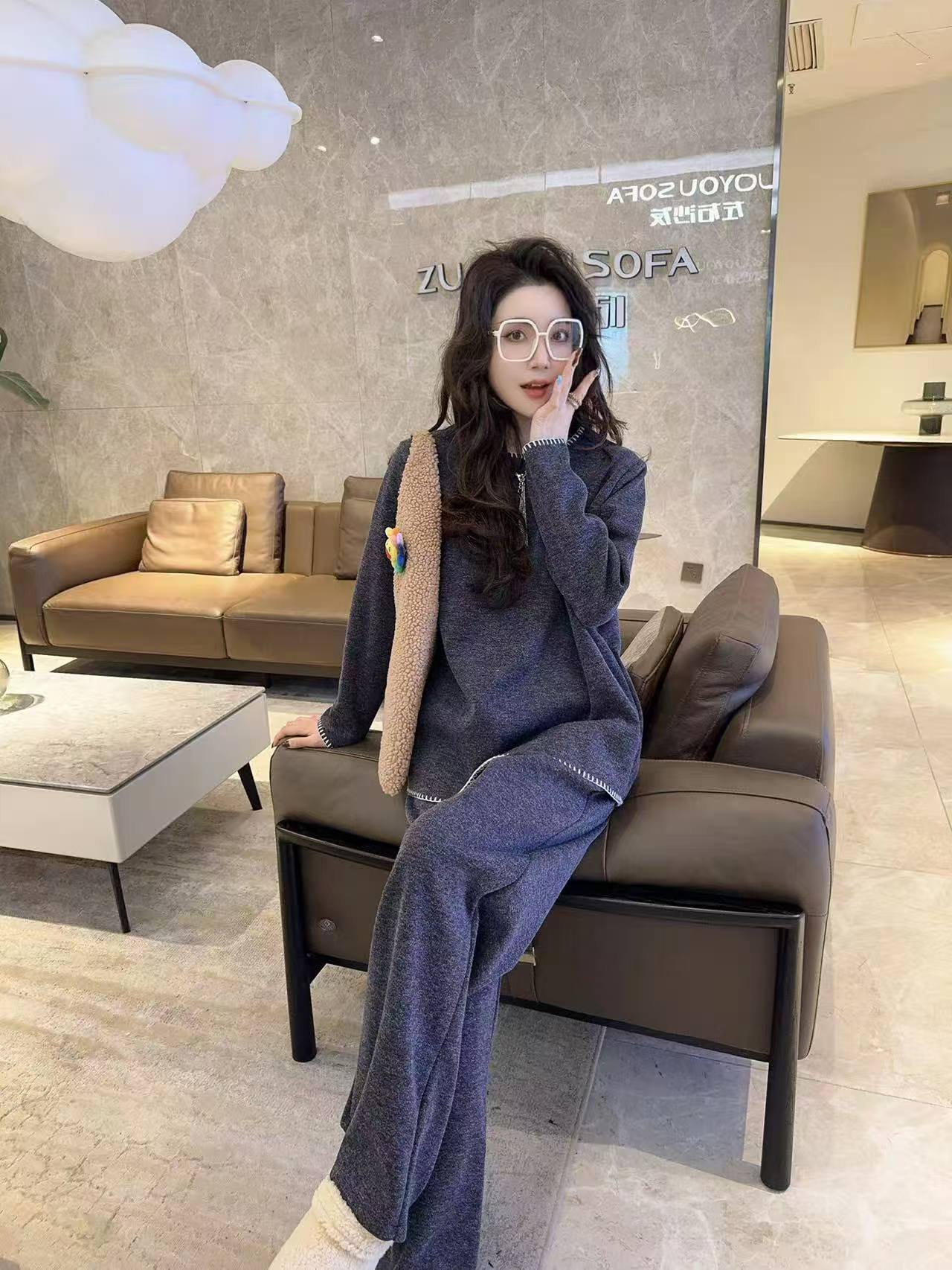 【11.12慧姐大码女装】2025新款重工高级套装套装YM1830-