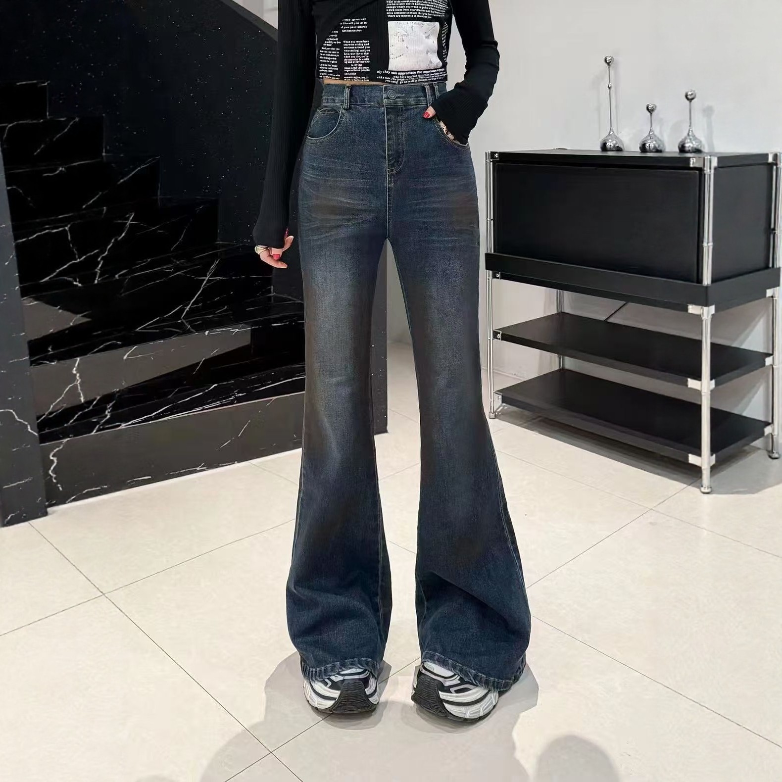 【1.4慧姐大码女装】2025新款炫染牛仔裤子XX萱8778-,女装/女士精品,大码羽绒服,淘宝优惠券,粉丝福利购,淘宝优惠卷