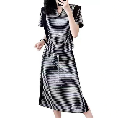 【4.1慧姐大码女装】2026新款半袖套裙DD多7640-7070