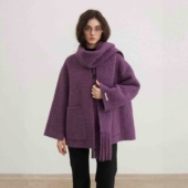 羊毛大衣外套SFX8609 2025新款 1.18慧姐大码 女装