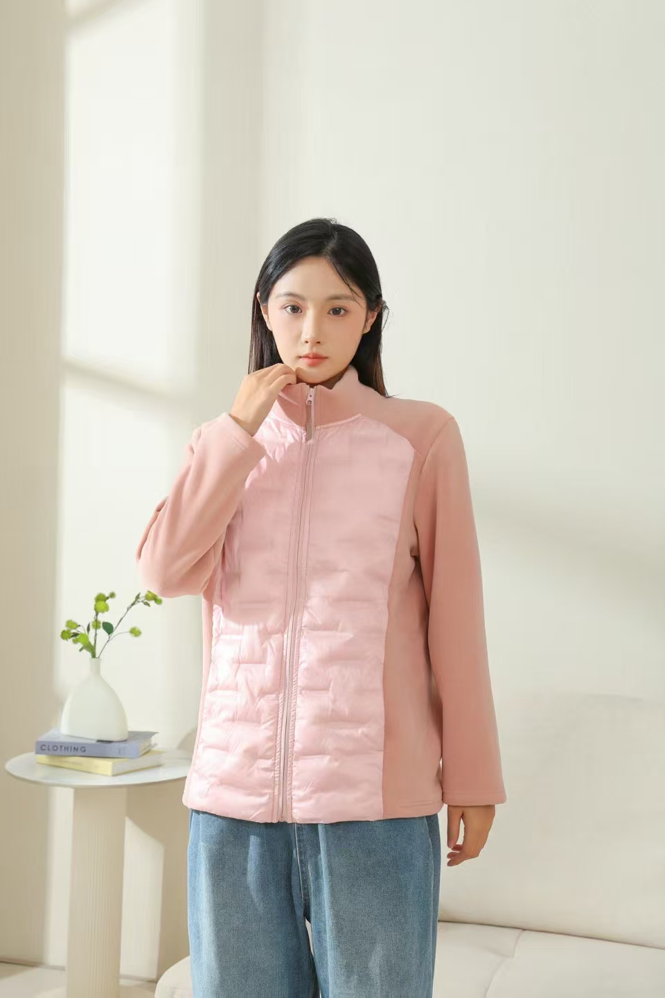 【10.5慧姐大码女装】2025新款软壳棉服外套HSY8827
