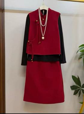 【1.21慧姐大码女装】2025新款三件套装QY千93777-