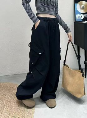 【12.13慧姐大码女装】2025新款工装加绒裤子SSDK8792-