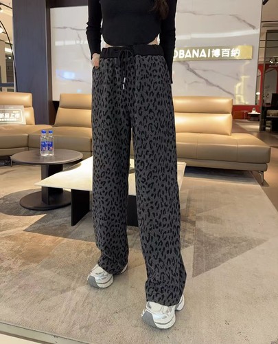 【11.13慧姐大码女装】2025新款加绒针织裤子DFE6617-