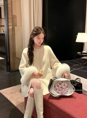 【12.18慧姐大码女装】2025新款羊毛大衣加棉外套YNF范6661-