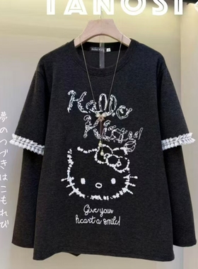 【12.18慧姐大码女装】2025新款重工羊绒针织上衣PN9185-