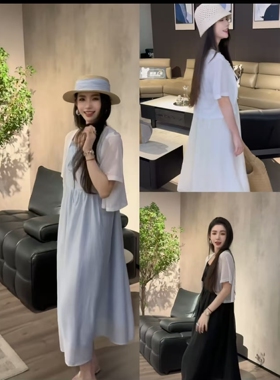 【6.28慧姐大码女装】2026新款连衣裙套DTT5550-7045
