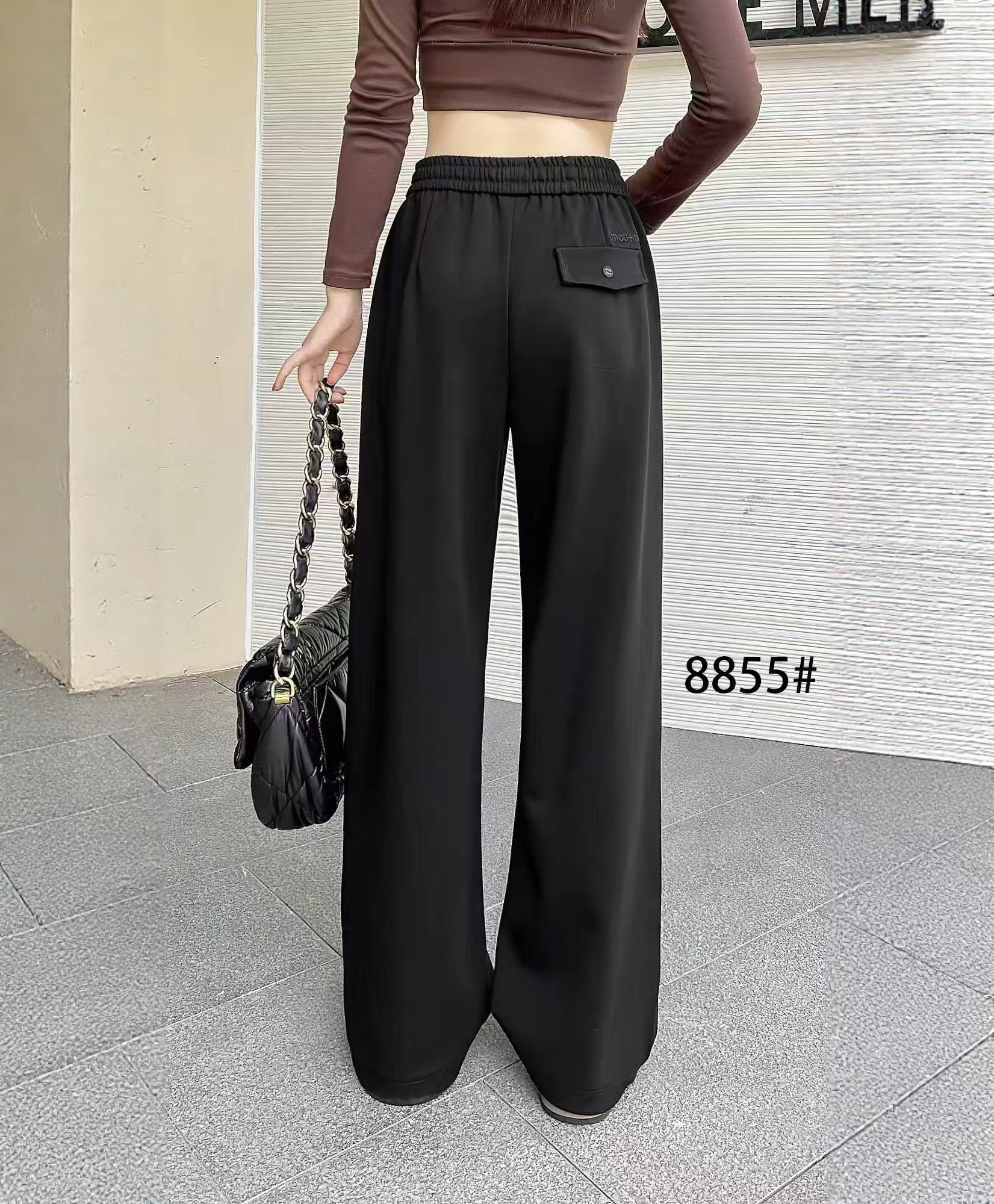 【9.21慧姐大码女装】2025新款裤子XY意8855-7163