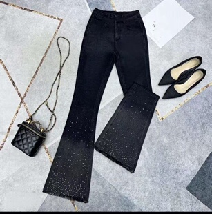 【2.5慧姐大码女装】2026新款牛仔钻裤子SZS80101-
