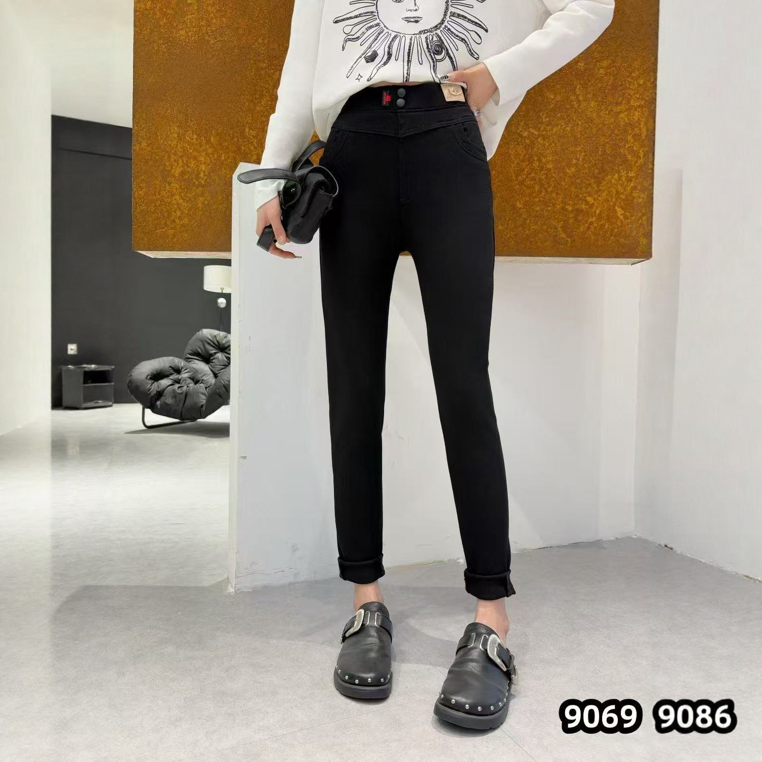 【1.14慧姐大码女装】2025新款牛仔小黑裤子NN宁9069-,女装/女士精品,大码羽绒服,淘宝优惠券,粉丝福利购,淘宝优惠卷