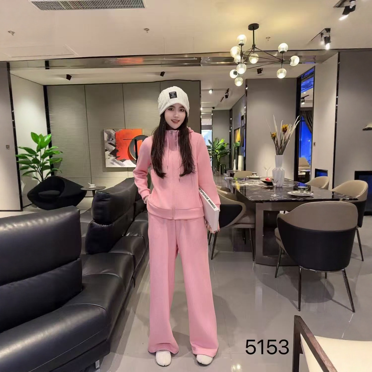 【11.28慧姐大码女装】2025新款羊绒高端加绒套装DTT5153-