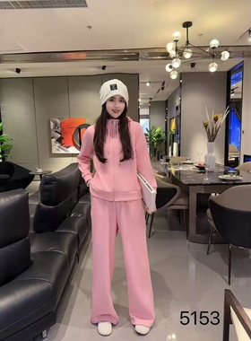 【11.28慧姐大码女装】2025新款羊绒高端加绒套装DTT5153-