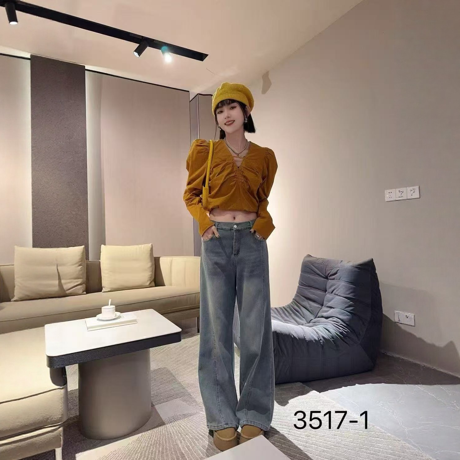 【12.18慧姐大码女装】2025新款裤子DTT甜3517-1-7160