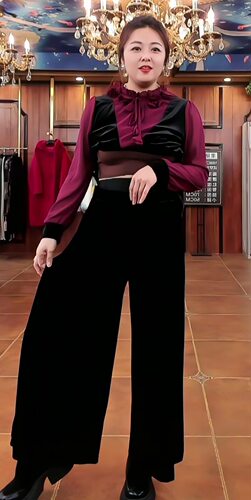 【9.19慧姐大码女装】2026裤子PNM20-7038