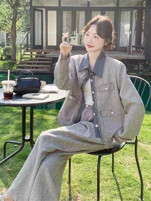 【2.5慧姐大码女装】2026新款小香两件套装WQ2060-