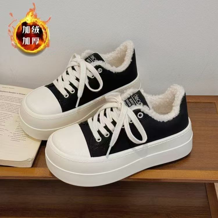 【11.27慧姐大码女装】2025新款加绒百搭鞋LL1008-5-